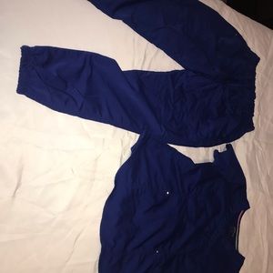 Royal blue scrubstar set, med jogger bottoms
